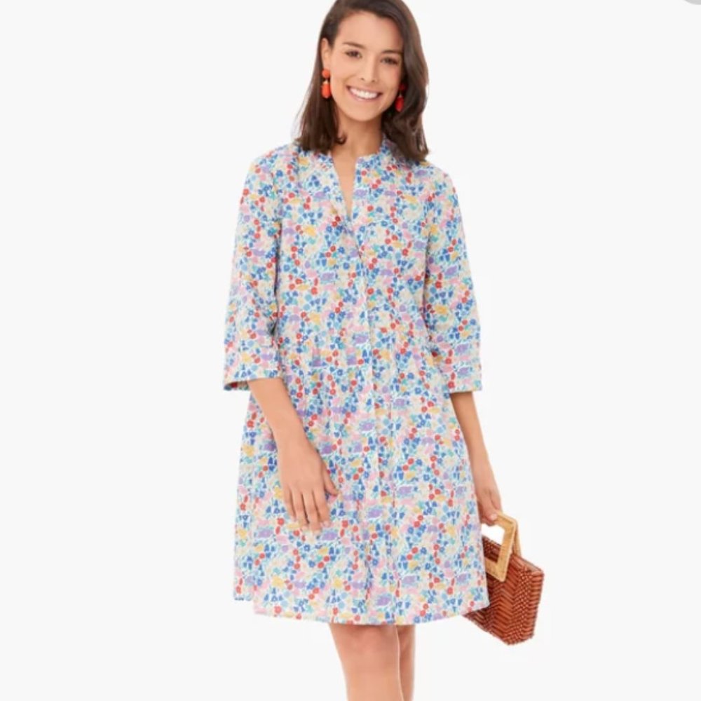 NWT Tuckernuck Liberty Royal Shirt Dress XS